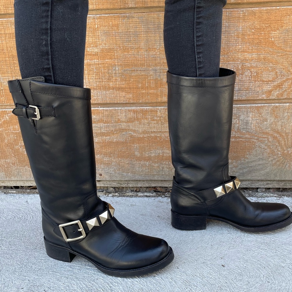 Valentino Rock stud Moto biker boots, size 39 - Picture 7 of 16